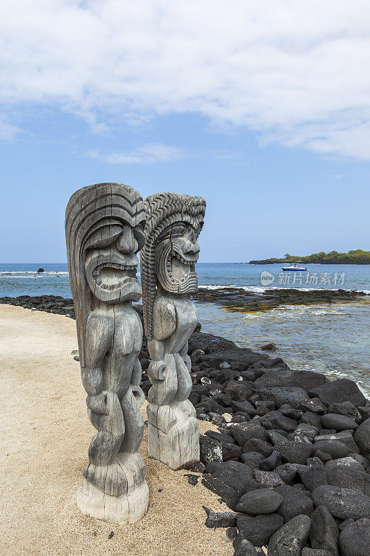 Pu'uhonua O aonaunau国家历史公园，大岛，夏威夷